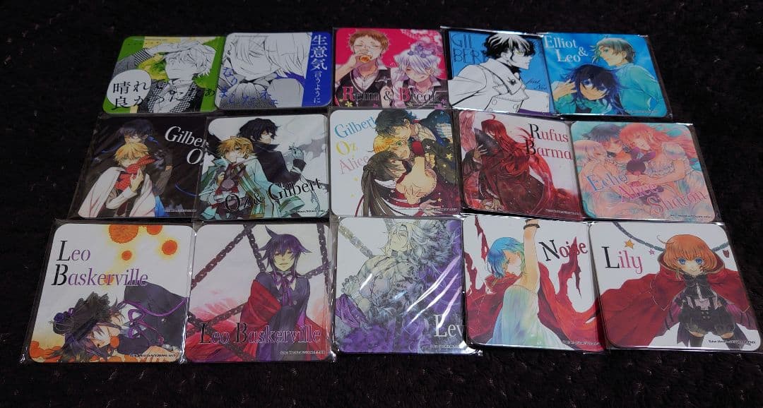 PandoraHearts ヴァニタスの手記 コースター セット PandoraHearts ヴァニタスの手記 カフェ コースター コンプセット