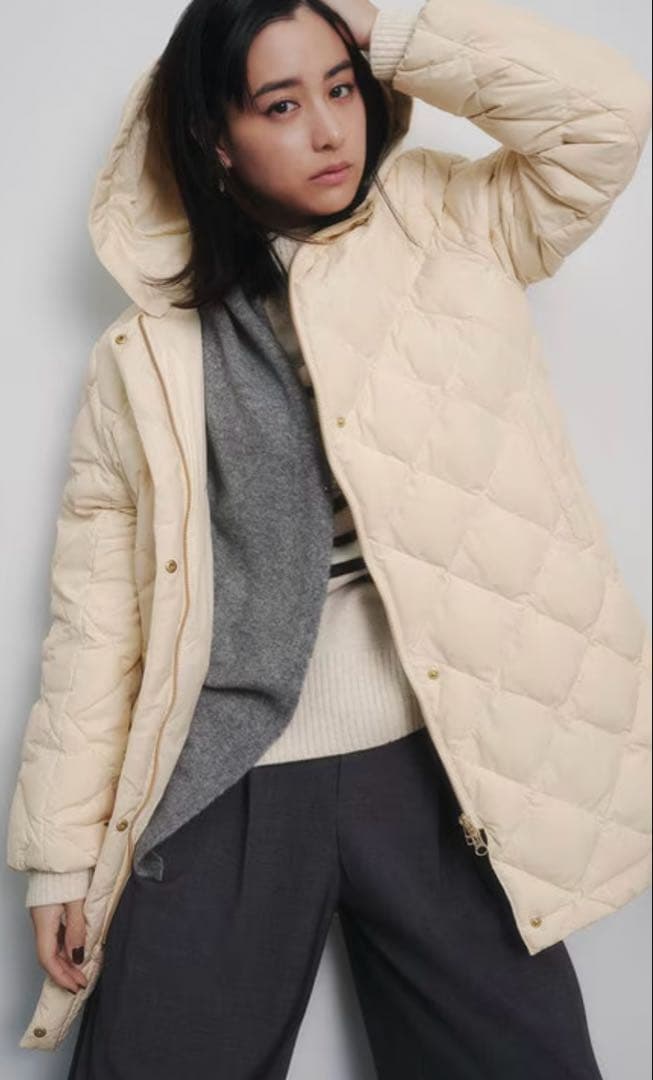 【自宅で洗濯OK / 軽量で暖か】TAIONコラボ 2WAY キルティングダウン