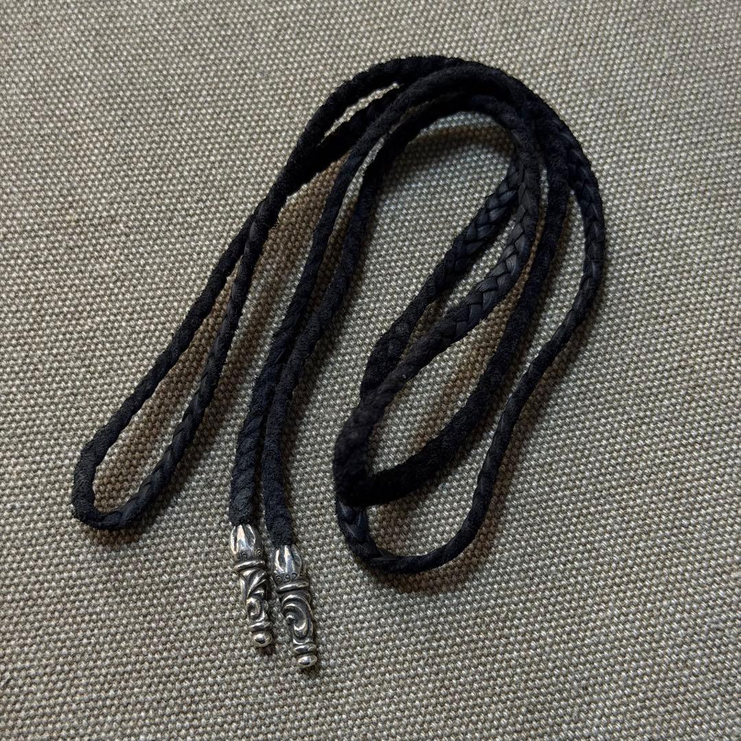 CHROME HEARTS クロムハーツ レザーブレード スクロール 革紐