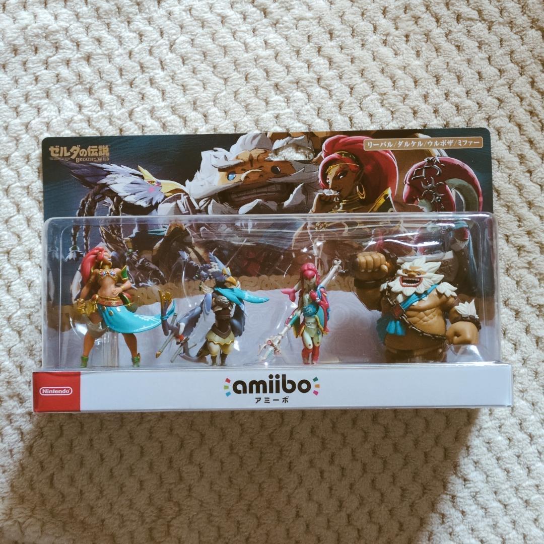 【新品未使用】amiibo 4人の英傑セット ゼルダの伝説　ブレスオブワイルド