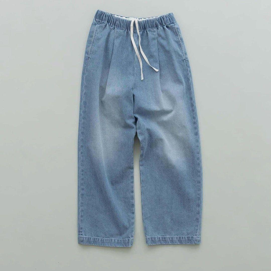 かぐれフェードデニムイージーパンツ