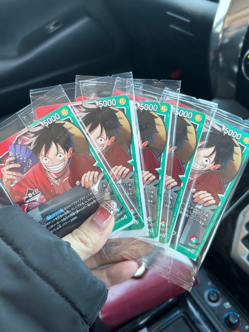 ワンピース ルフィ 5000レアリティカード 5枚セット　一番くじ　プロモカード 特価品〕モンキー・D・ルフィ【プロモ】《多色》※修正後コスト5 8