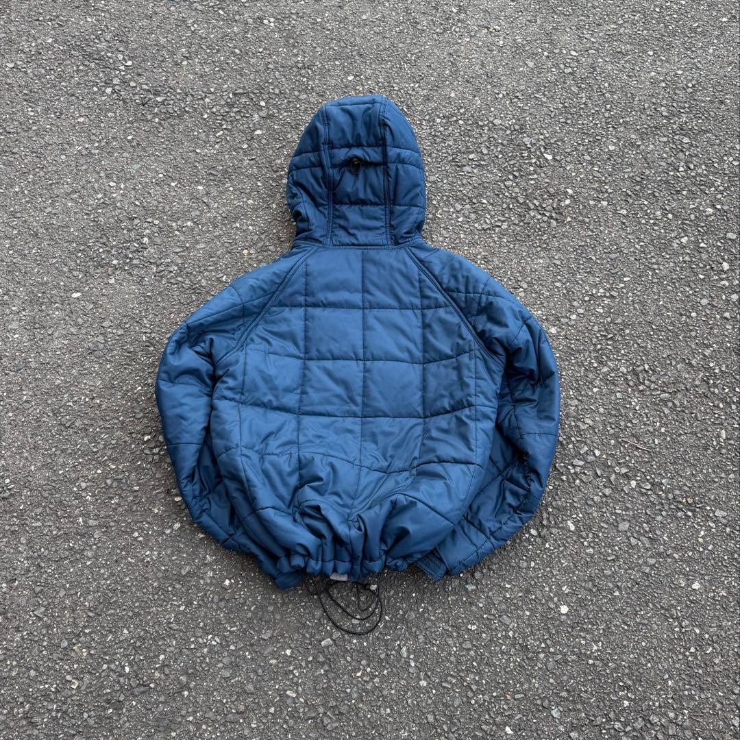 コロンビア hooded puffer jacket ブルー テック city - メルカリ