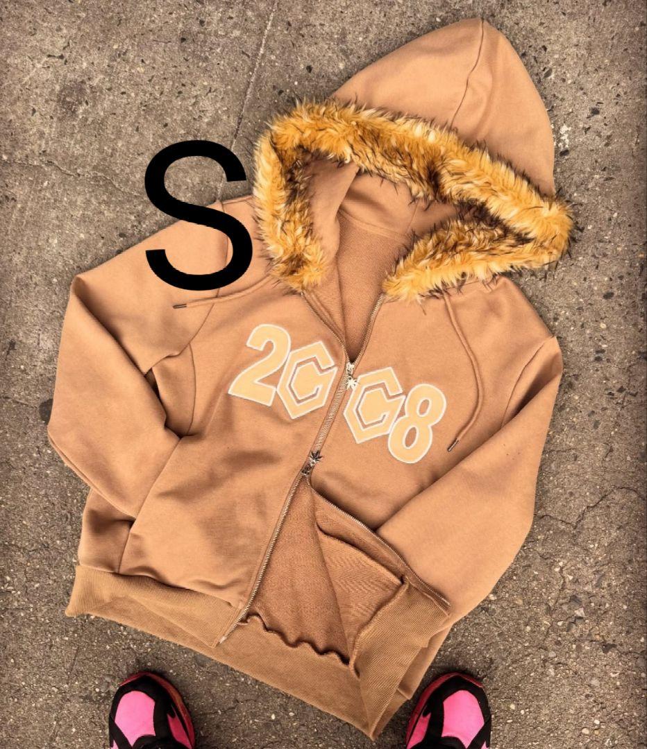 fuckthisindustry ジップ ファー フーディー パーカー fti - メルカリ