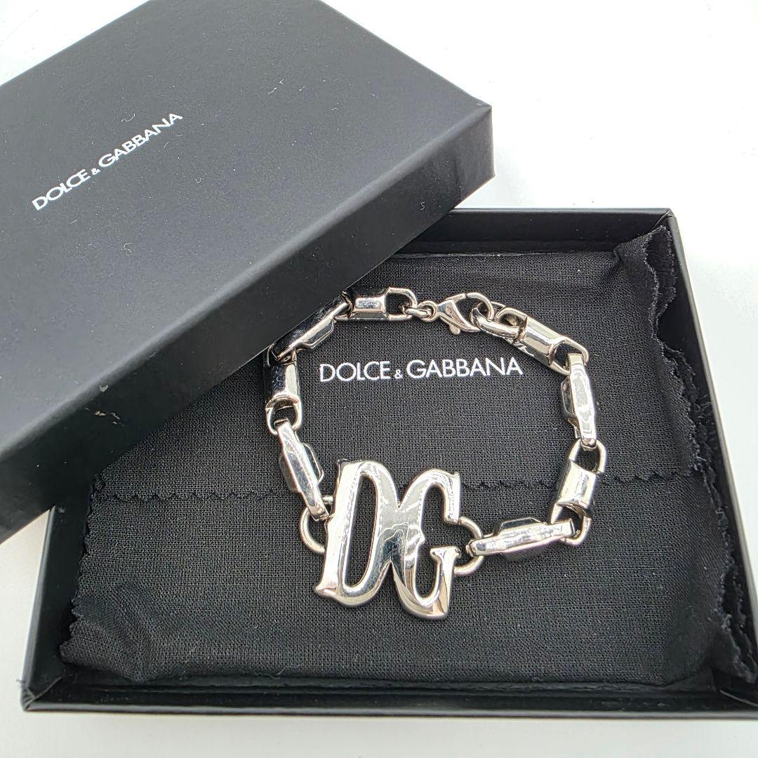 箱付き　DOLCE&GABBANA ロゴブレスレット　シルバー