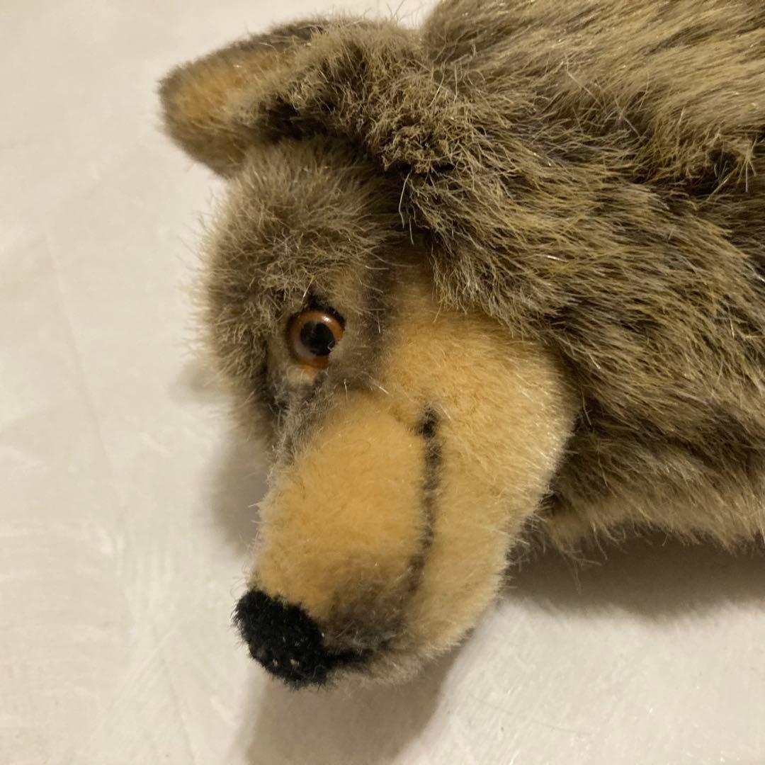 ドイツ製狼おおかみのリアルなぬいぐるみ 中型 - メルカリ