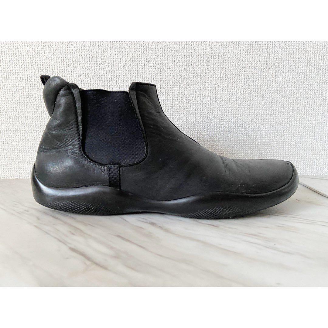 希少モデル vintage 90s 00s prada ブラックサイドゴアブーツ - メルカリ