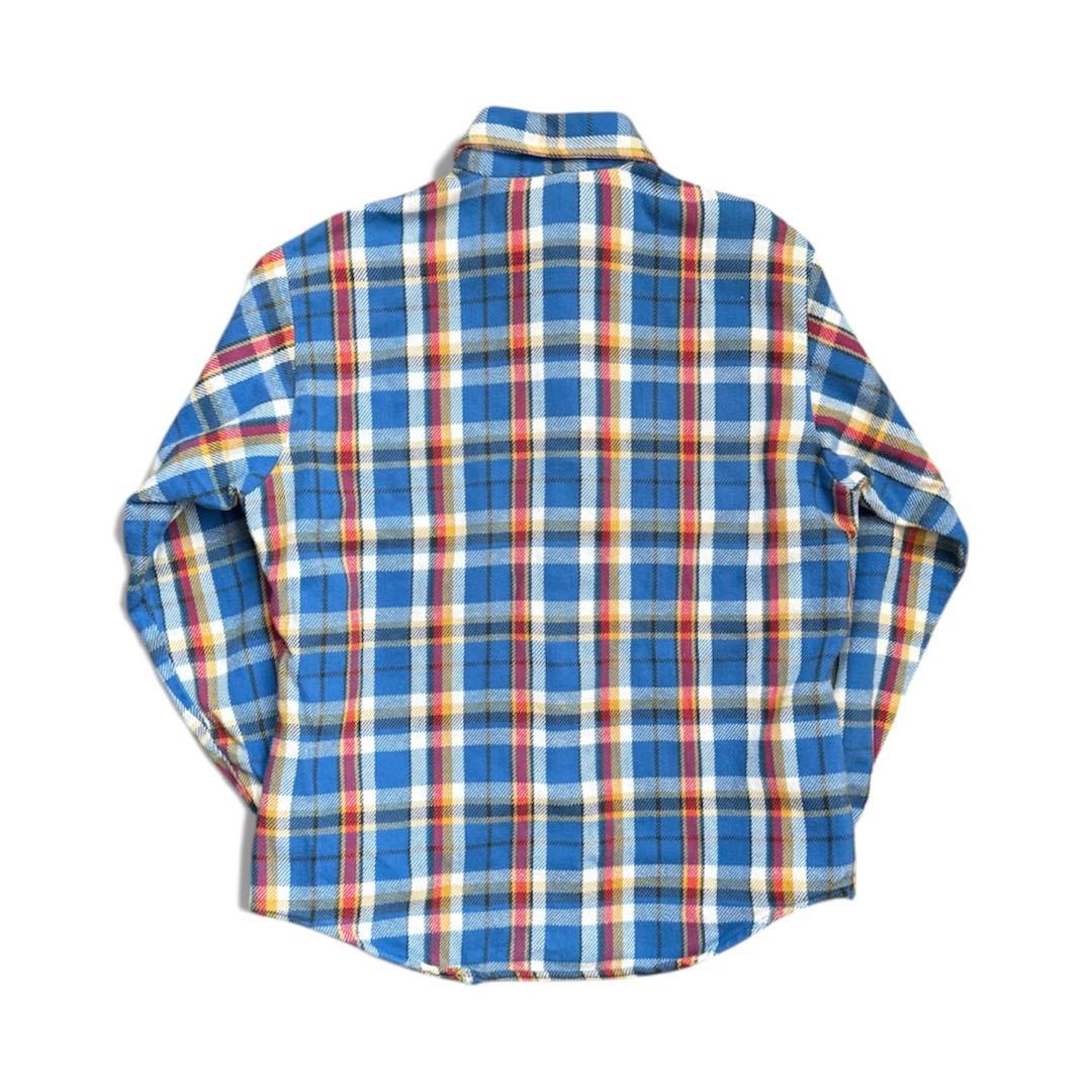 70年代 ビッグマック ネルシャツ70s ヘビーフランネル 青黒 ビンテージ