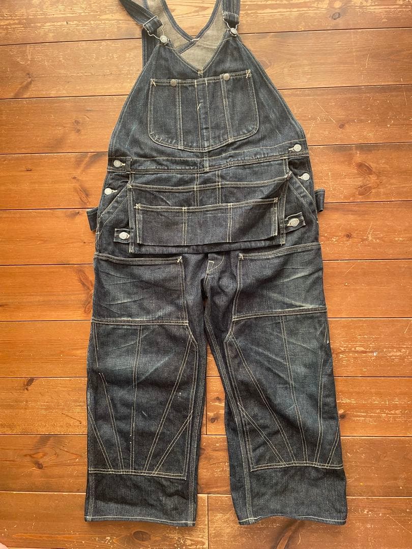 ★希少★EVISU エヴィス カンガルー デニムオーバーオール 34 納品書あり