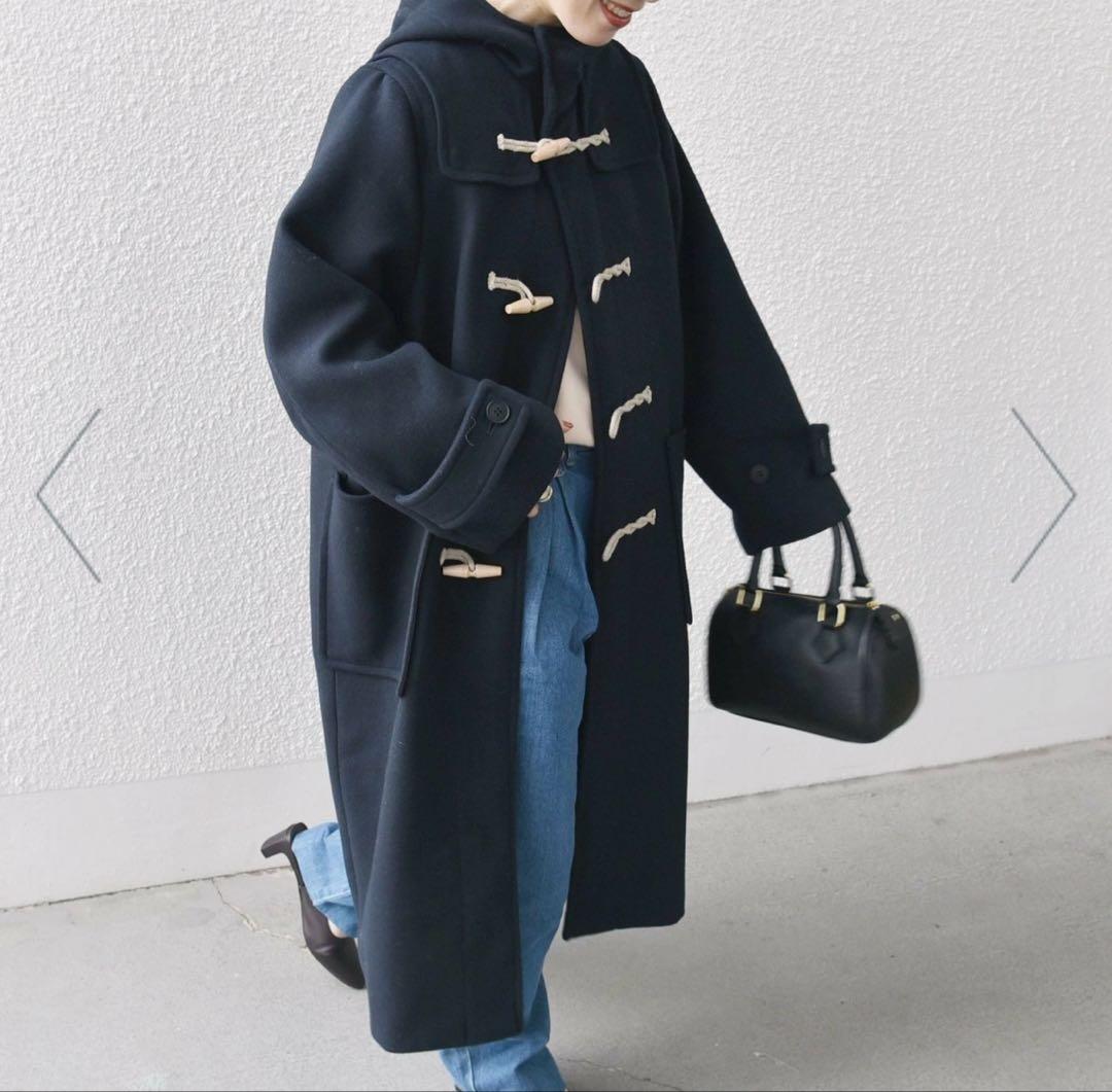ダッフルコート　ネイビー