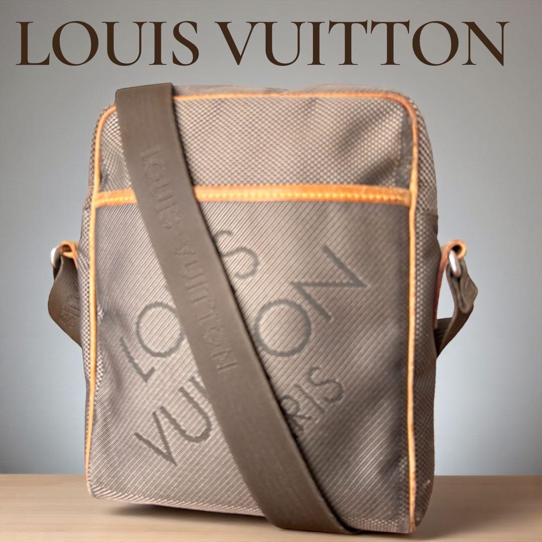 ルイヴィトン ダミエ 斜めがけ メッセンジャーバッグ シタダン ヌメ革
