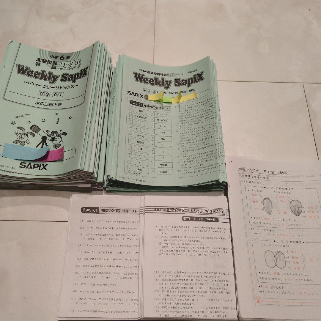 Weekly Sapix 6年 理科（土特） - メルカリ