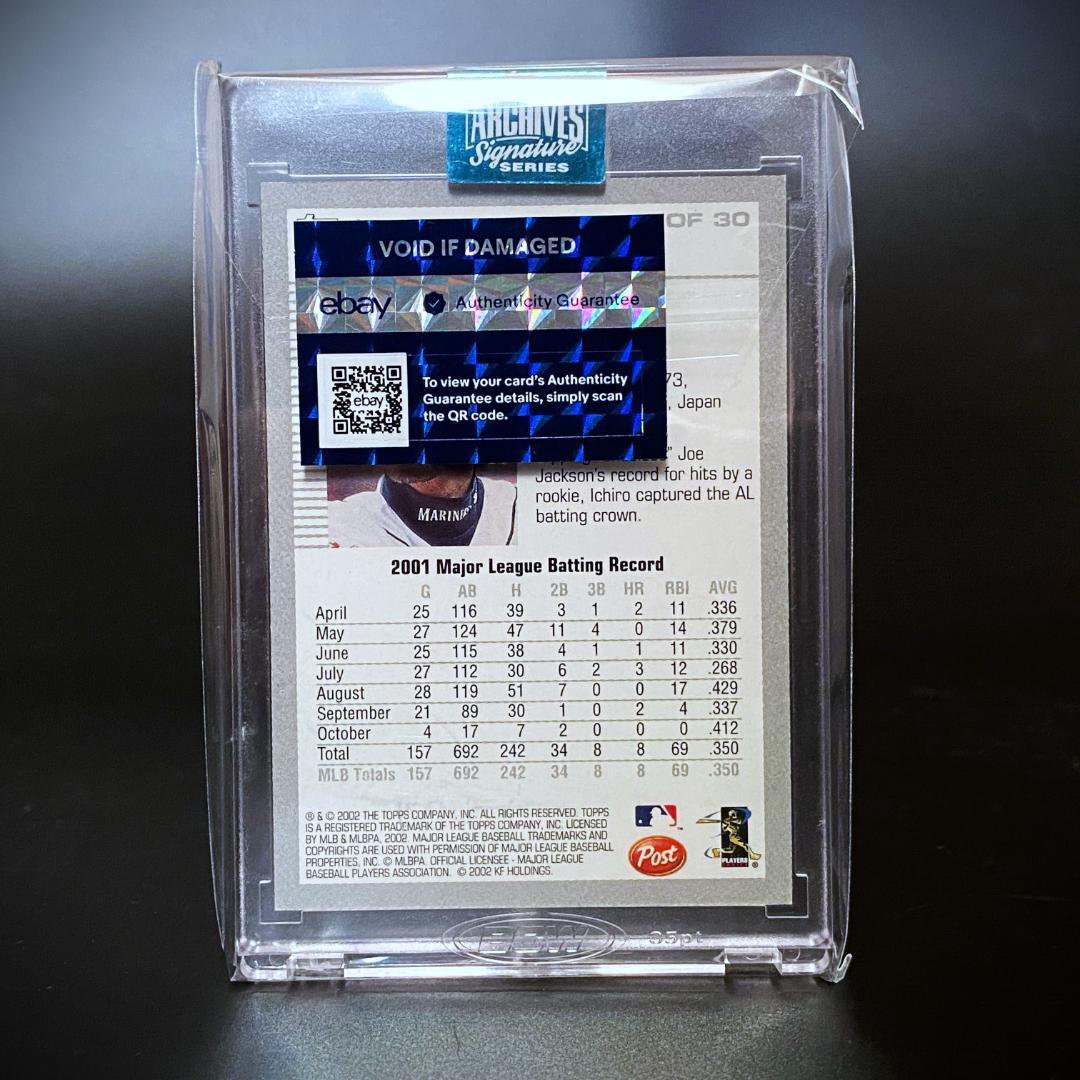 激レア】イチロー☆直筆サインカード☆TOPPS☆ 1 of 1 - メルカリ