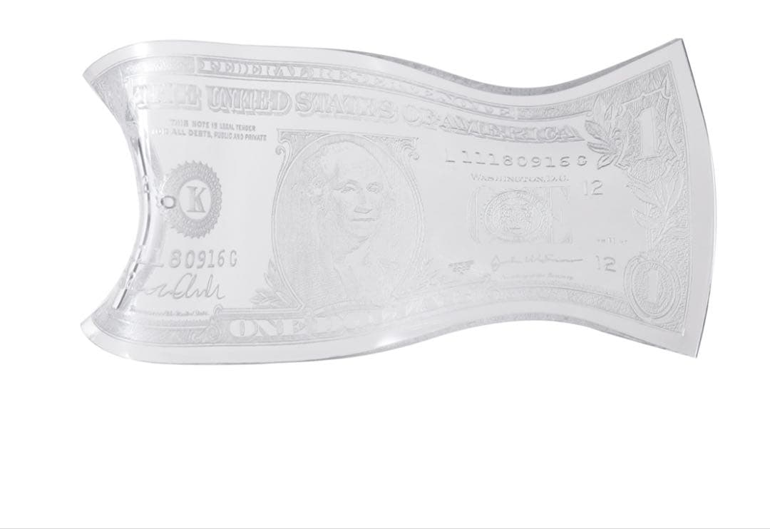 EVANS BANKNOTE INCENSE HOLDER クリア