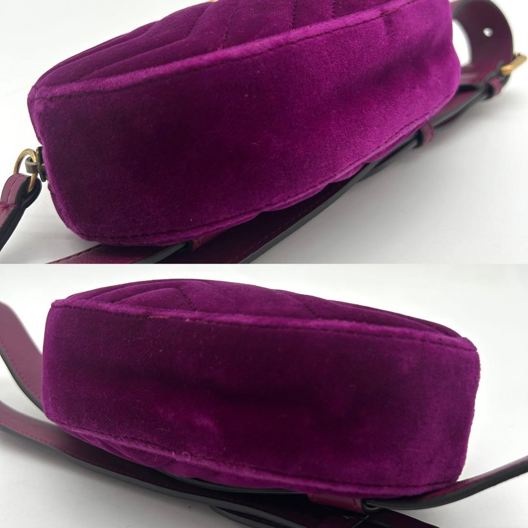 極美品】グッチ マーモント ベロア ボディバッグ ウエストポーチ