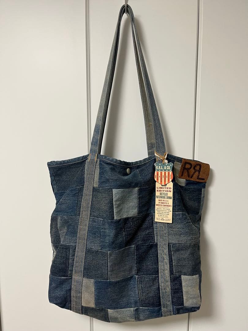RRL & CO. パッチワークデニムトートバッグ　サイズ380×320