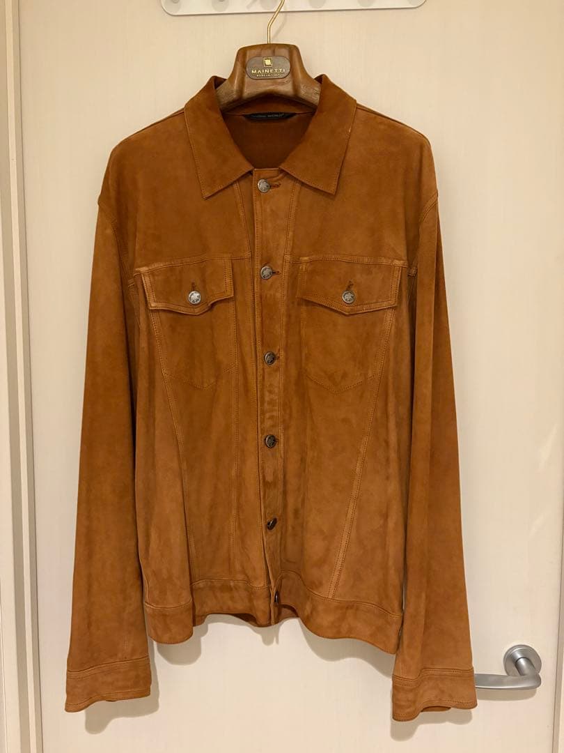 HUNTING WORLD ブラウンスウェードジャケット