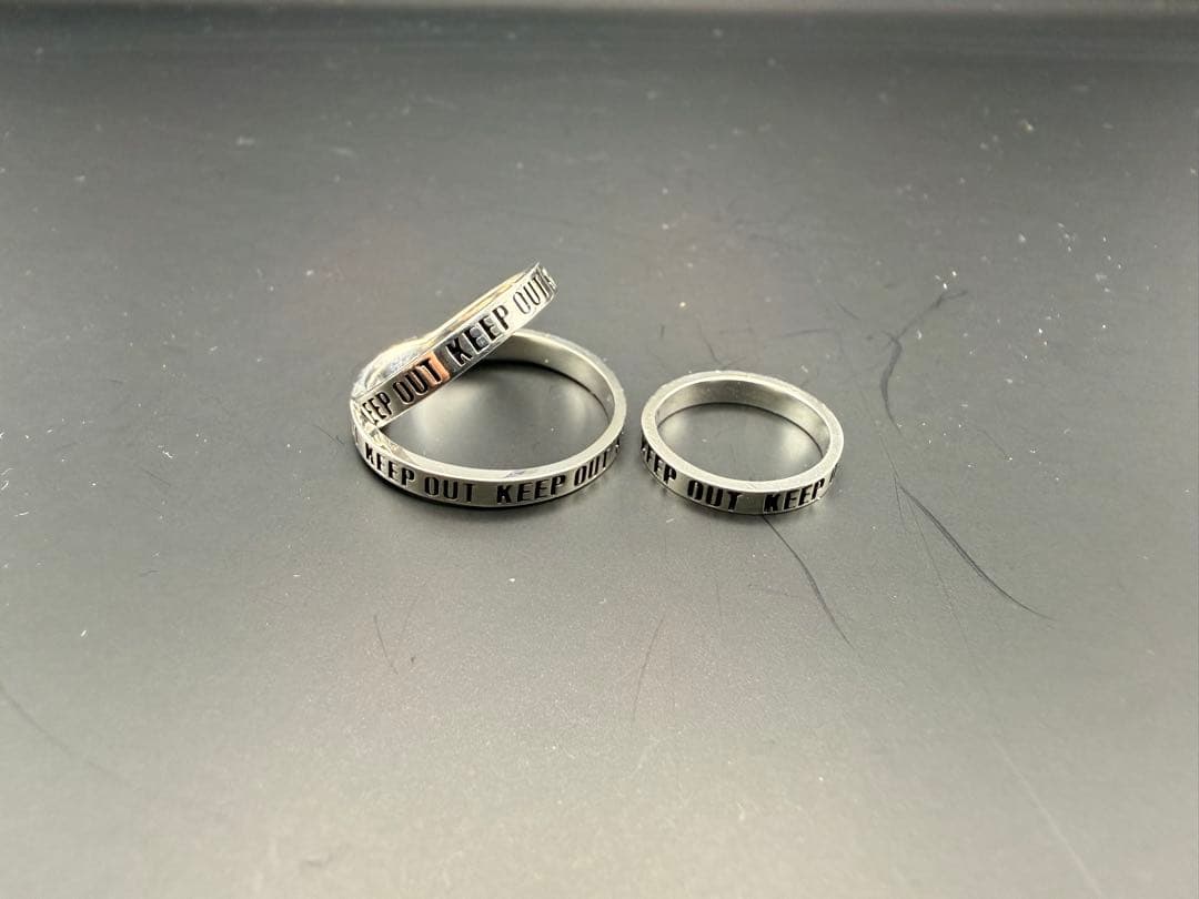 は*こ様 hazamaハザマ絶対不可侵の三連リング 925