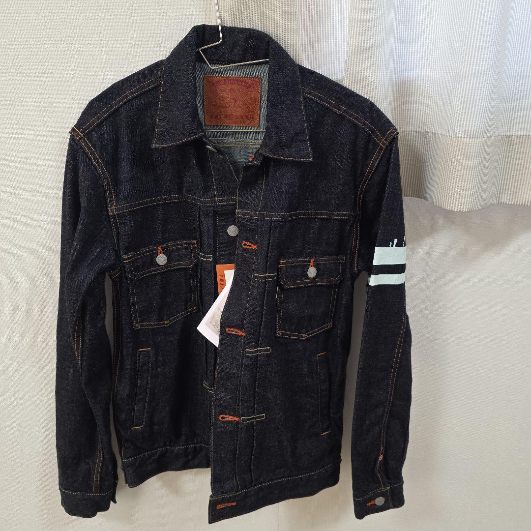 ジブリ GBL×桃太郎ジーンズもののけ姫デニムジャケットMサイズ