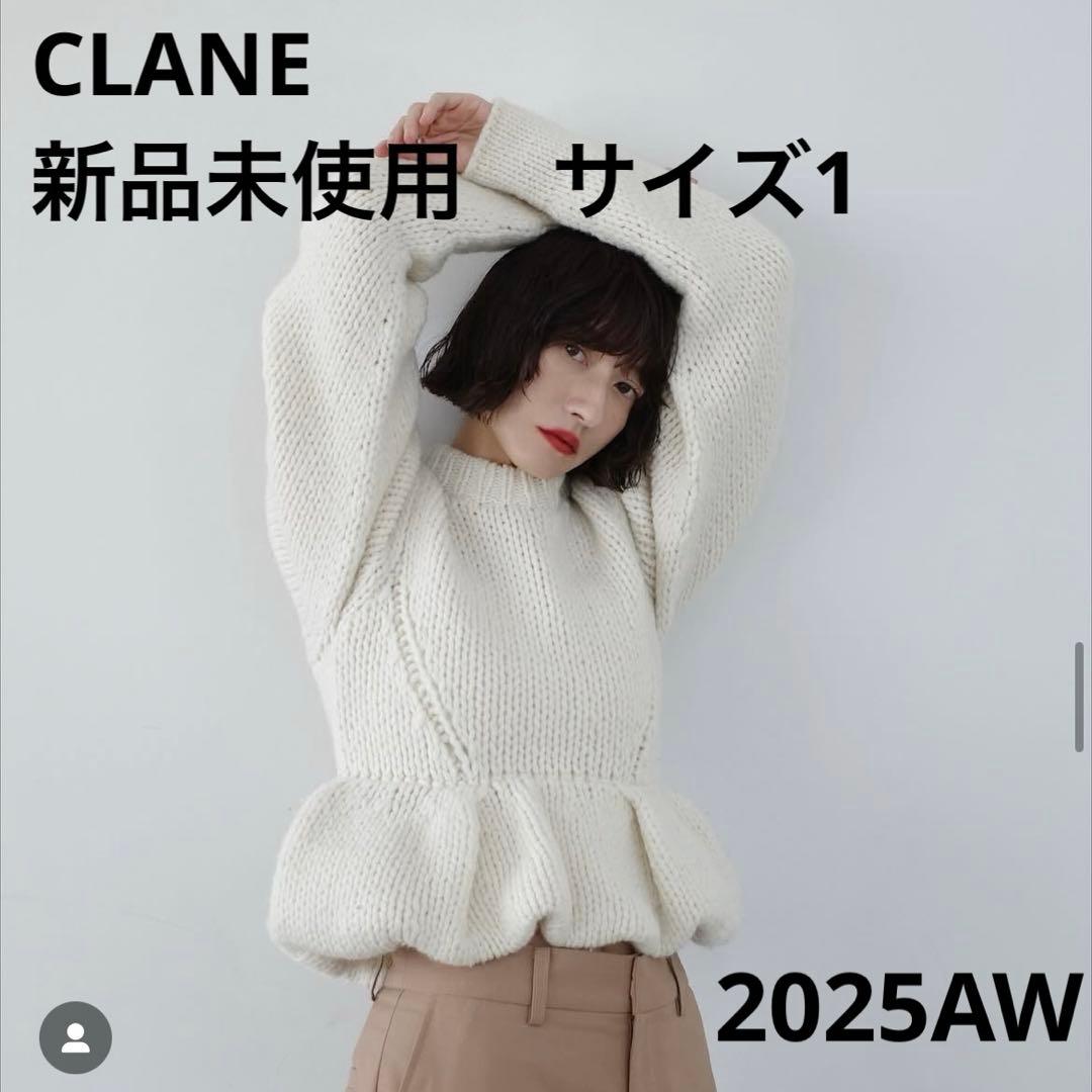 新品未使用 CLANE PEPLUM HAND KNIT TOPS サイズ1 - メルカリ