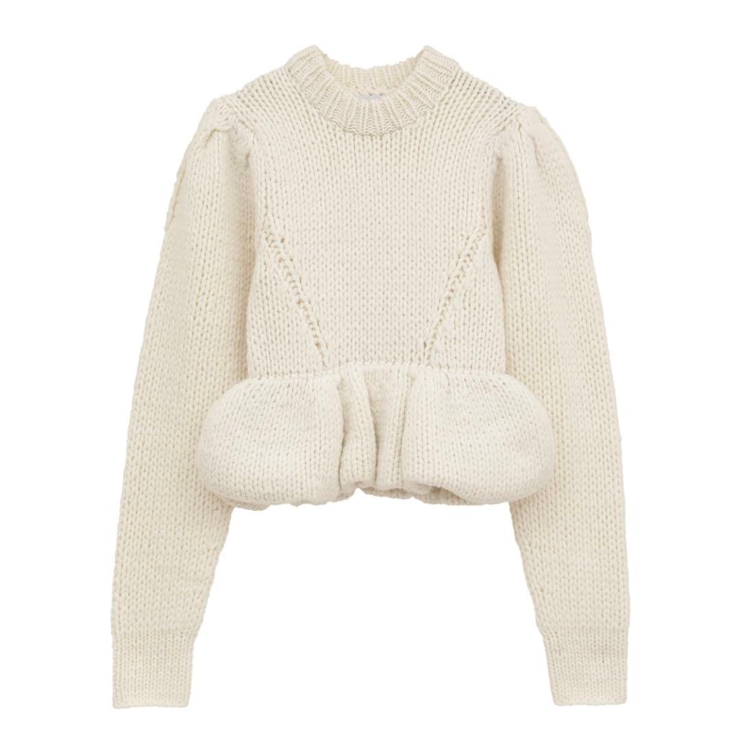 新品未使用 CLANE PEPLUM HAND KNIT TOPS サイズ1 - メルカリ