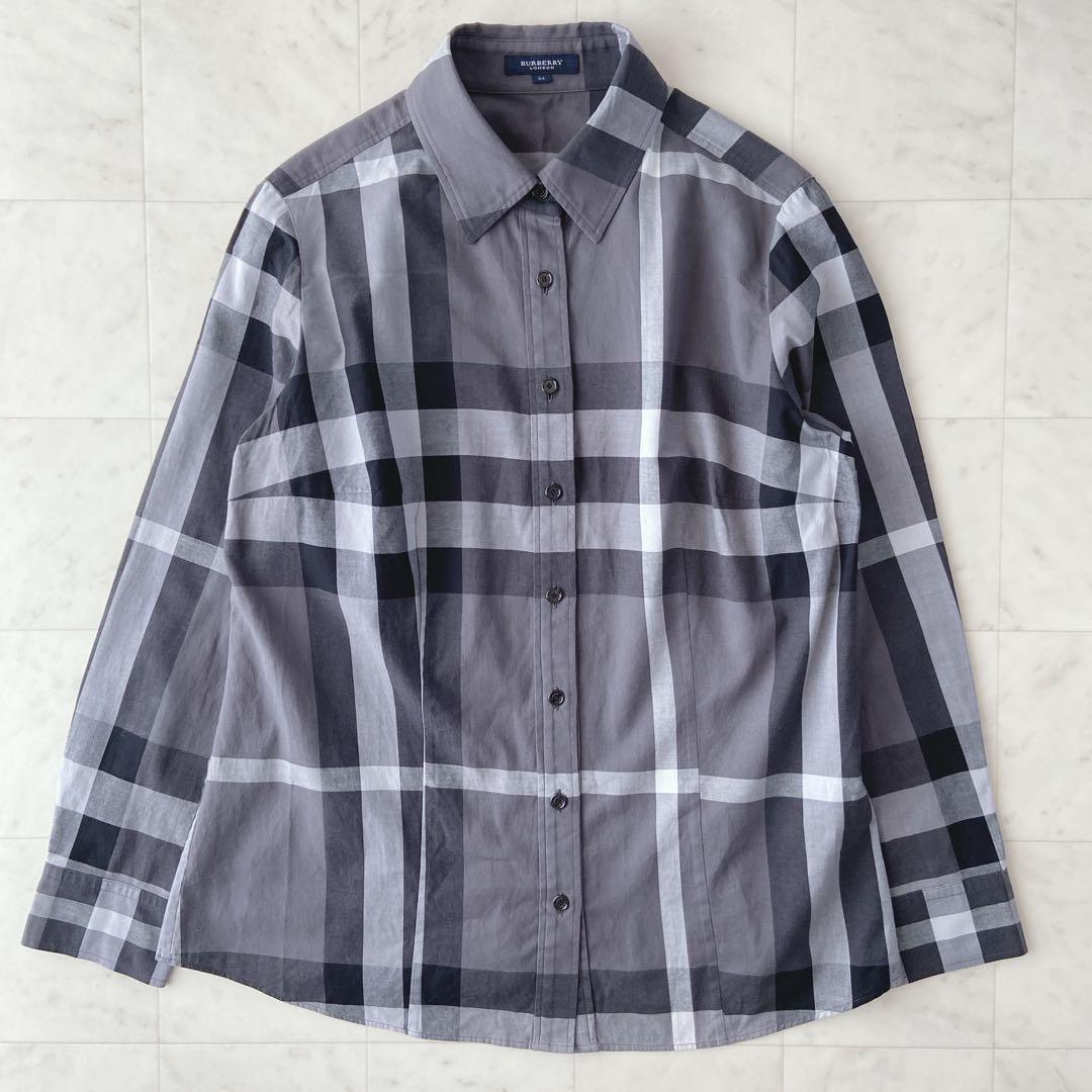 ✨美品✨バーバリーロンドン✨メガチェック　長袖シャツ　サイズ44 レディース
