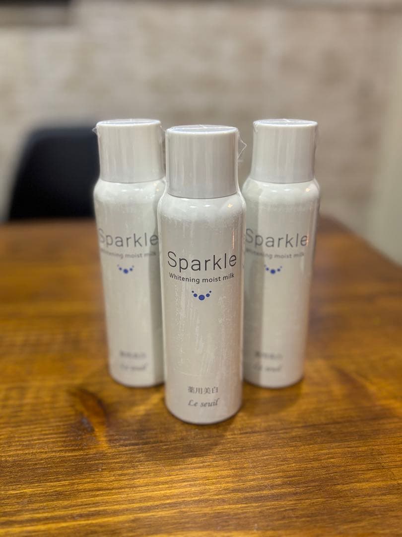【ルソイル】スパークル ホワイトニングモイストミルク 100ｇ× 3本
