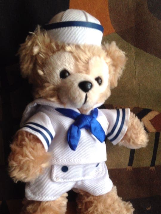 ダッフィーぬいぐるみバッジ ケープコッド船長マリンルック服