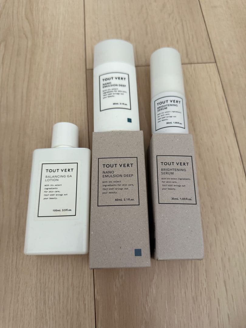 TOUT VERT スキンケアセット 5点