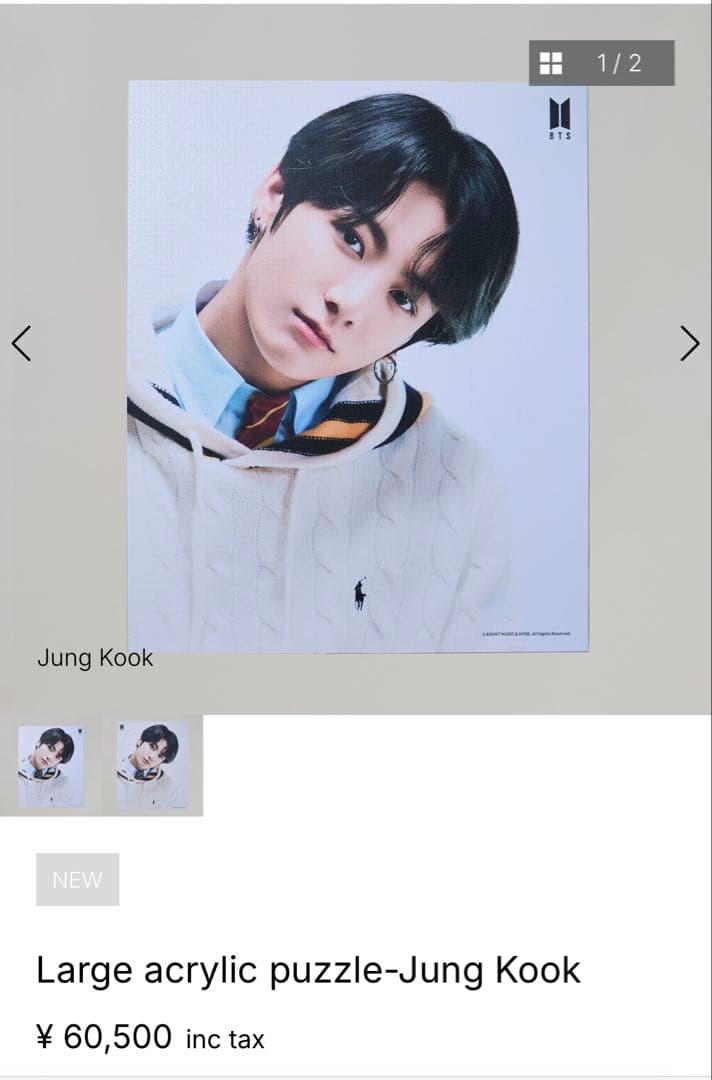 BTS グクMAP OF THE SOUL 7 特大パズル　タペストリー