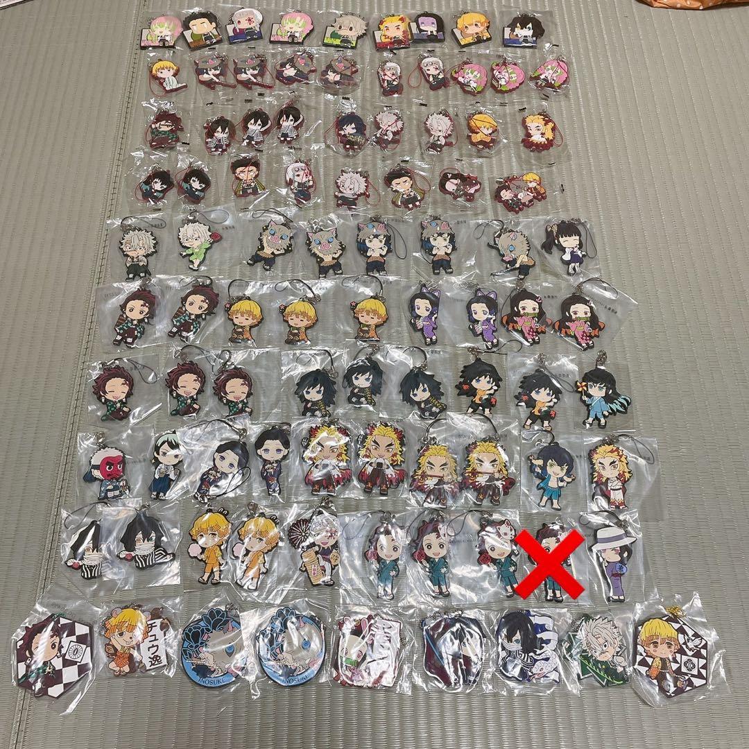 鬼滅の刃　一番くじ　キーホルダー　ラバーストラップ　90個セット　無限城　映画