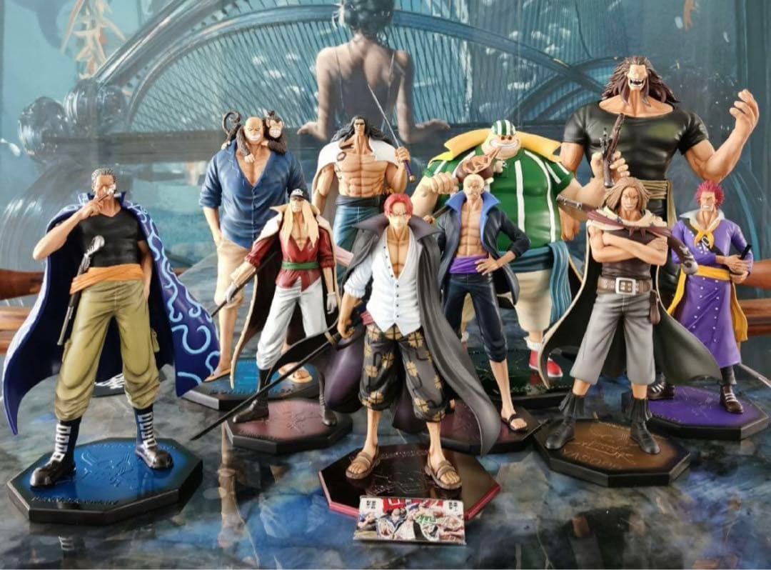 ワンピース 赤髪海賊団 9人 シャンクス無しPOP フィギュア ガレージキット