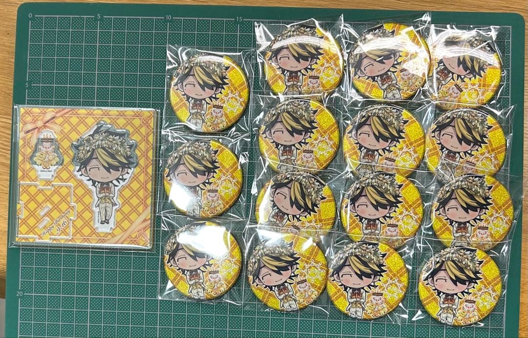 ぱずりべ　一虎　バースデー　缶バッチ　アクスタ　セット