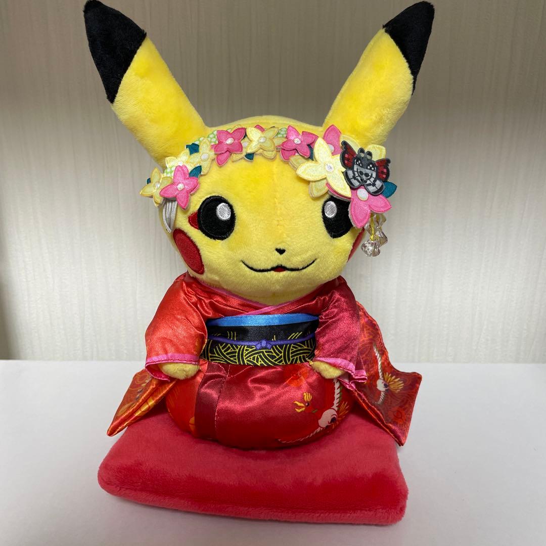 ポケモン 舞妓はんピカチュウ おすわりver. ぬいぐるみ 京都 未使用