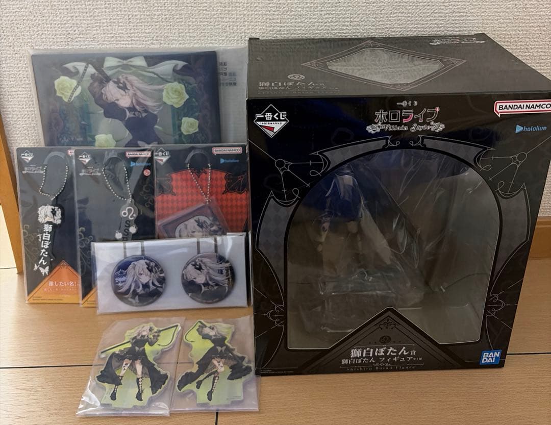 一番くじ ホロライブ Villain Style 獅白ぼたん セット 一番くじ ホロライブ ～Villain Style～ 獅白ぼたん 5点セット｜Yahoo