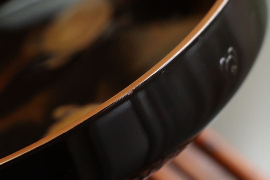 茶道具 古い食籠 雪輪に梅 亀 金蒔絵 闇蒔絵 木製 菓子器 梨子地 漆器