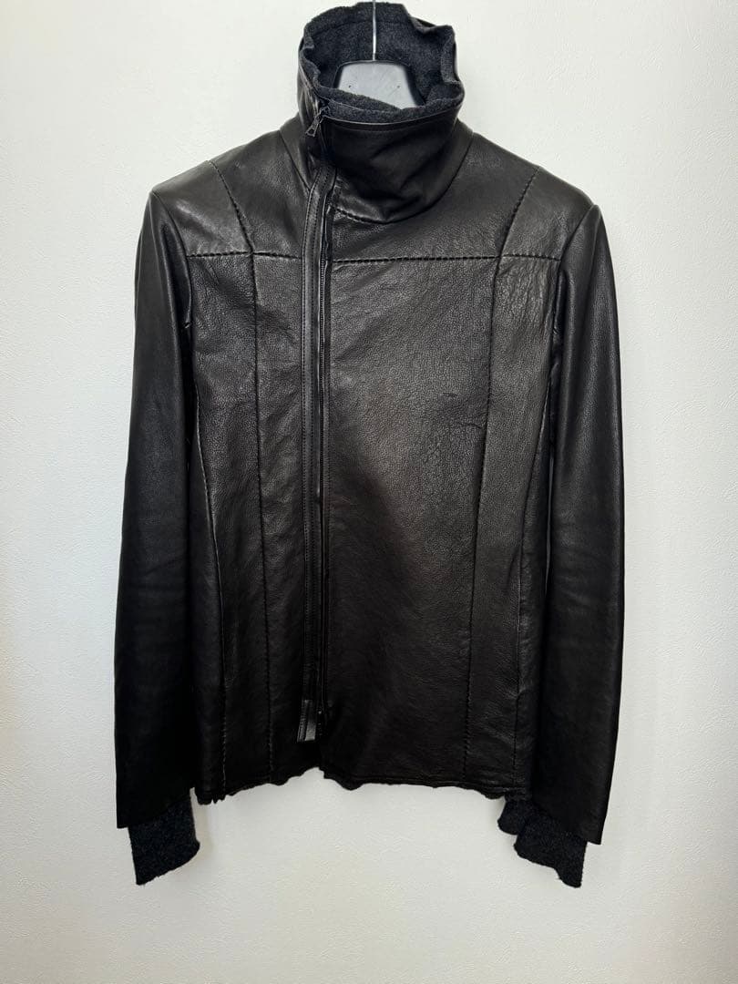 ISAAC SELLAM EXPERIENCE レザージャケット Isaac Sellam Experience ジップアップ レザージャケット | ブラック