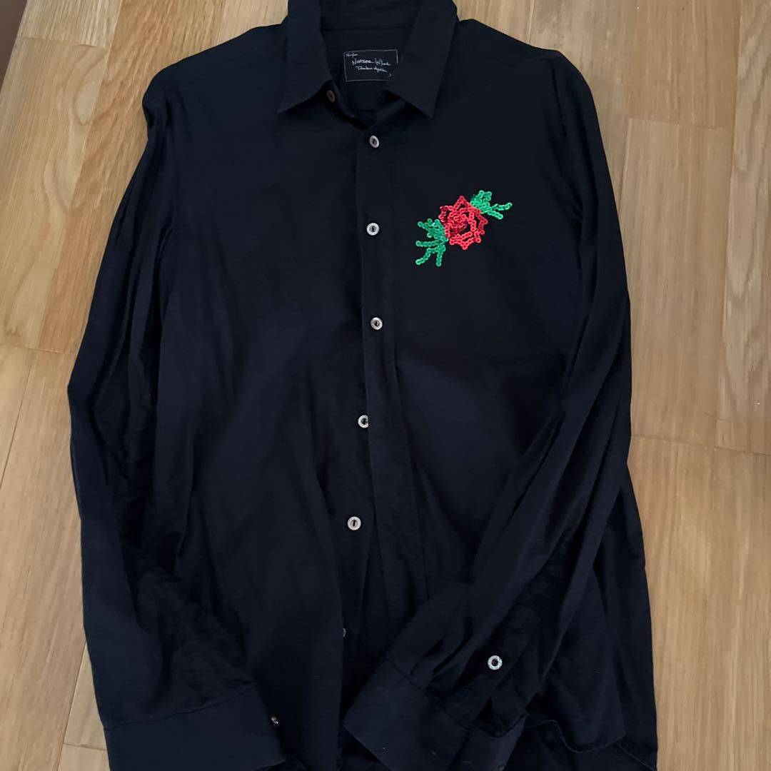 Number (N)ine バラ黒シャツ