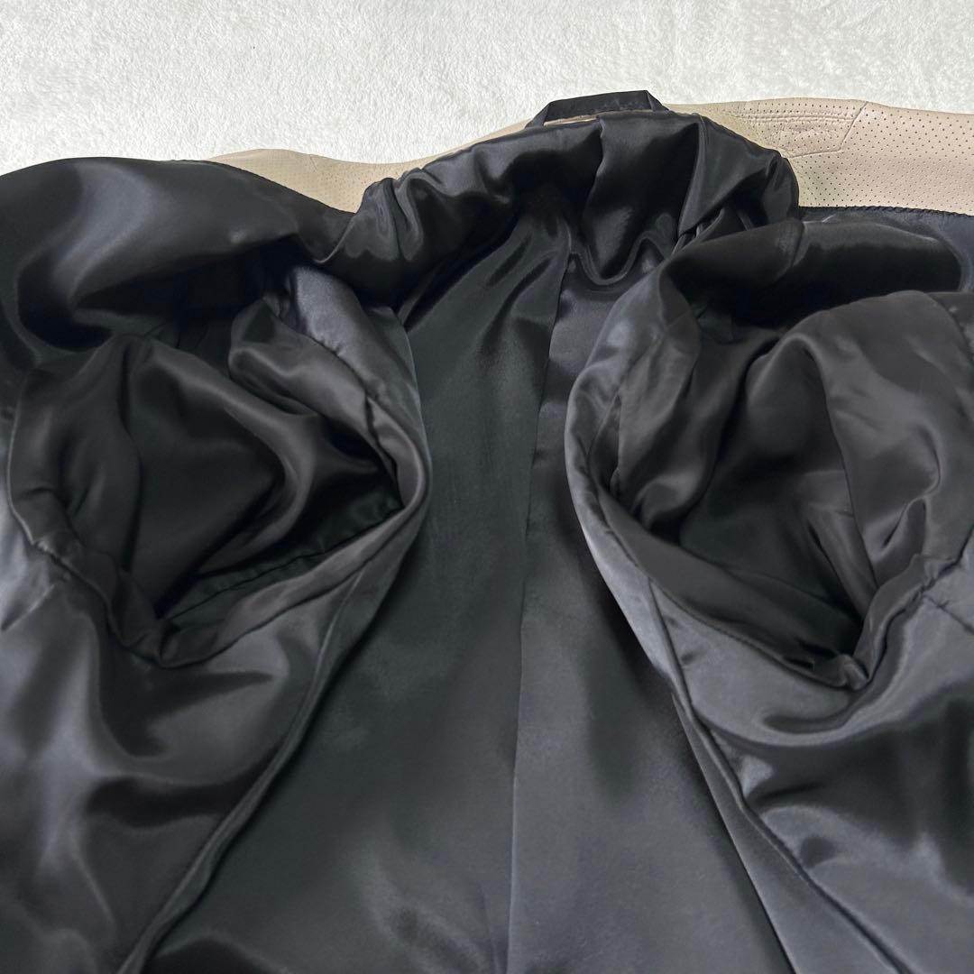 新品 25SS 定価19万 ジョセフオム 羊革 レザー テーラードジャケット50