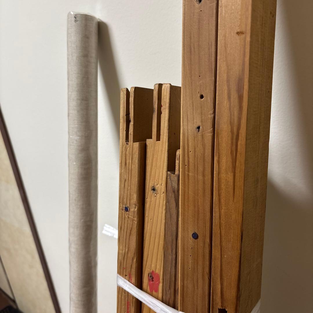 F100号木枠とキャンバス布セット クレサンジャパン ※二つ折りキャンバス F100号【麻・中目・桐木枠仕様