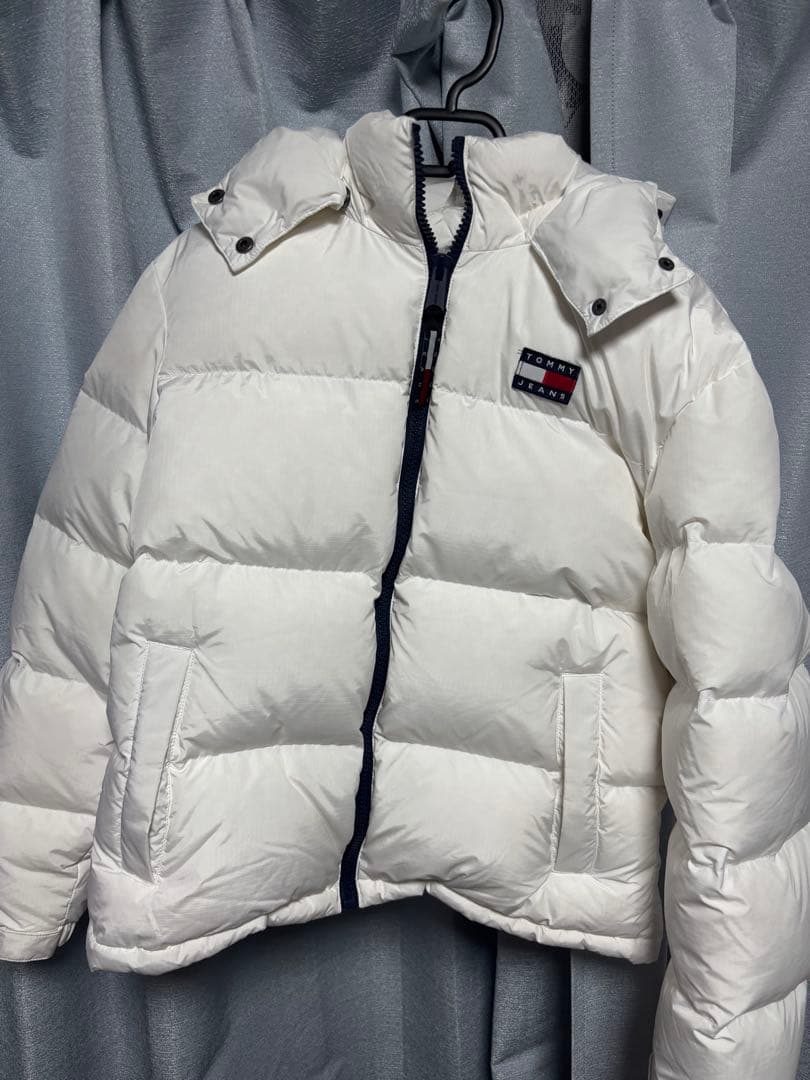 AU-AUホワイト ダウンジャケット Sサイズ