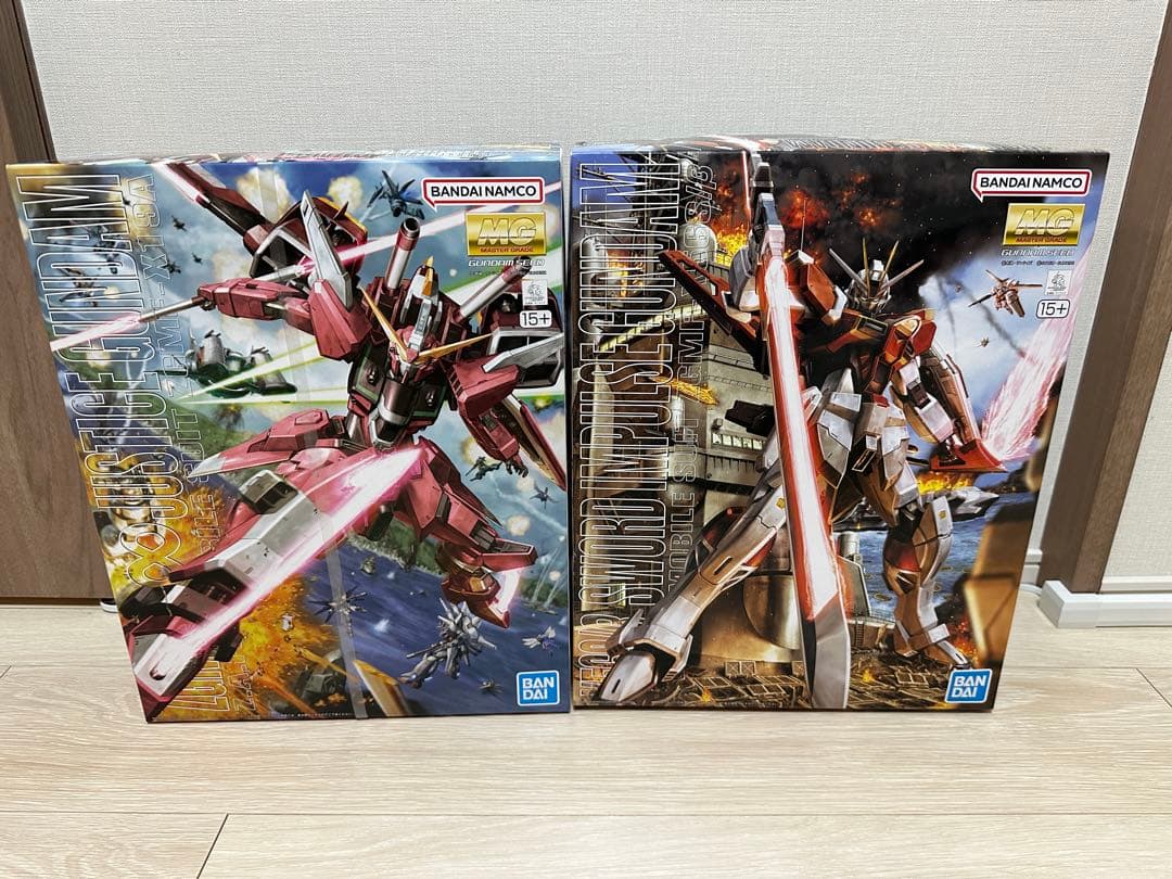 【新品、未開封】MG ソードインパルスガンダム&インフィニットジャスティス