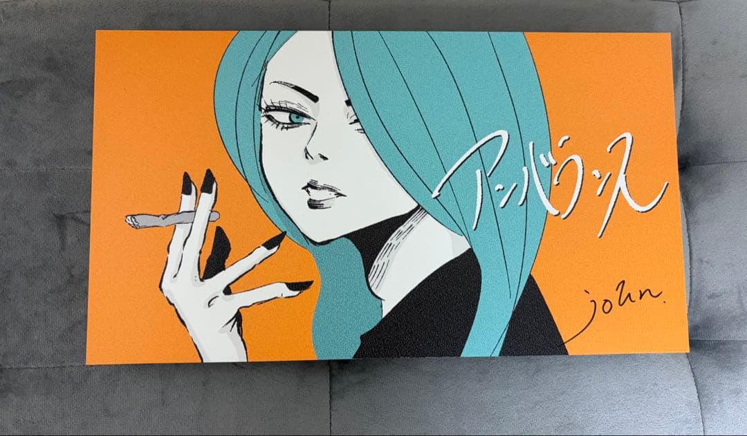 TOOBOE john史展 サイン入りボード アンバランス 883018f4d5741e0202beda19c0691e