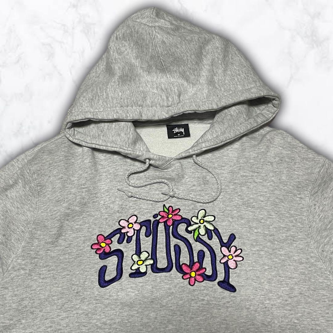 人気】Stussy ステューシー 花柄 刺繍 パーカー プルオーバー - メルカリ