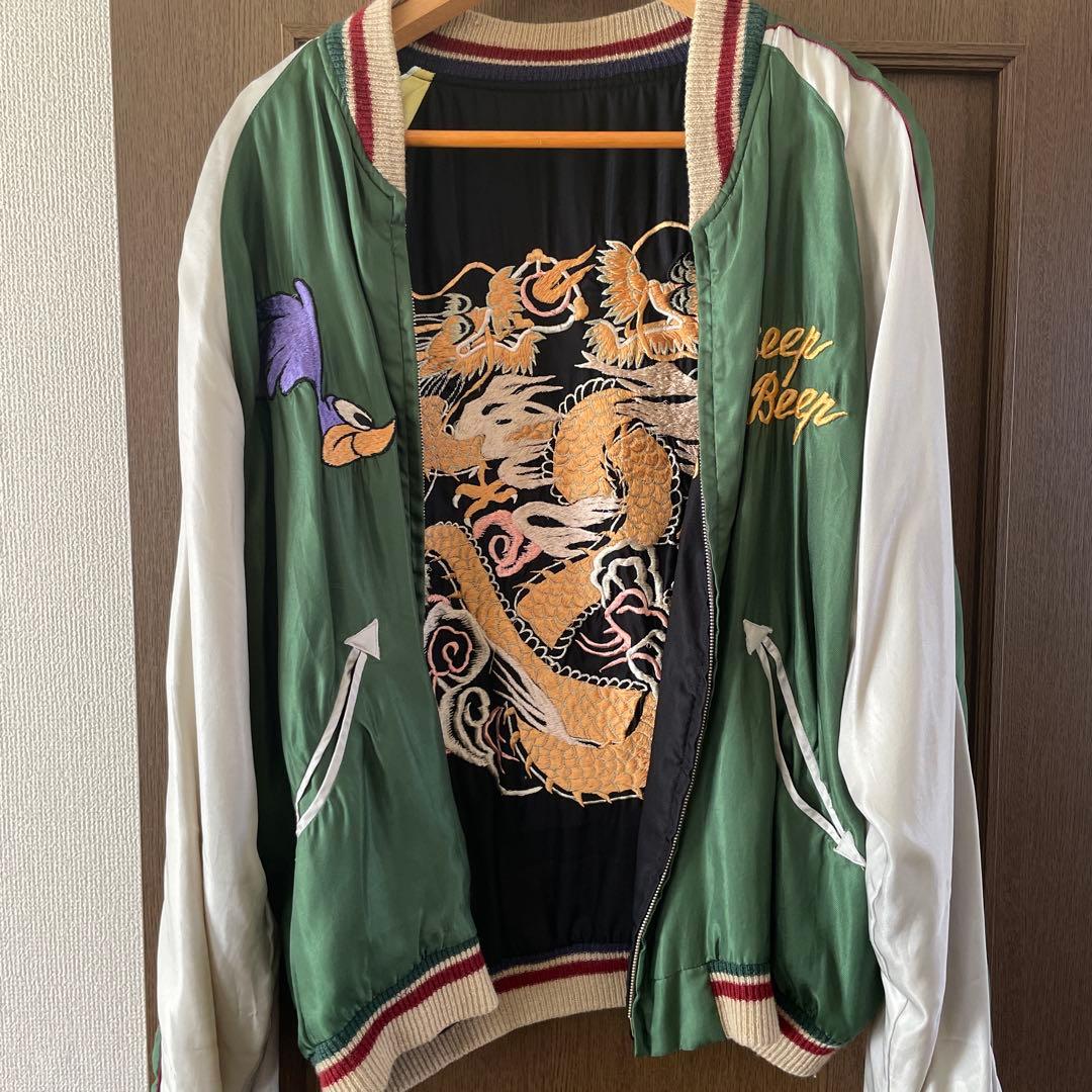 港商　テーラー東洋　リバーシブル スカジャン ロードランナー