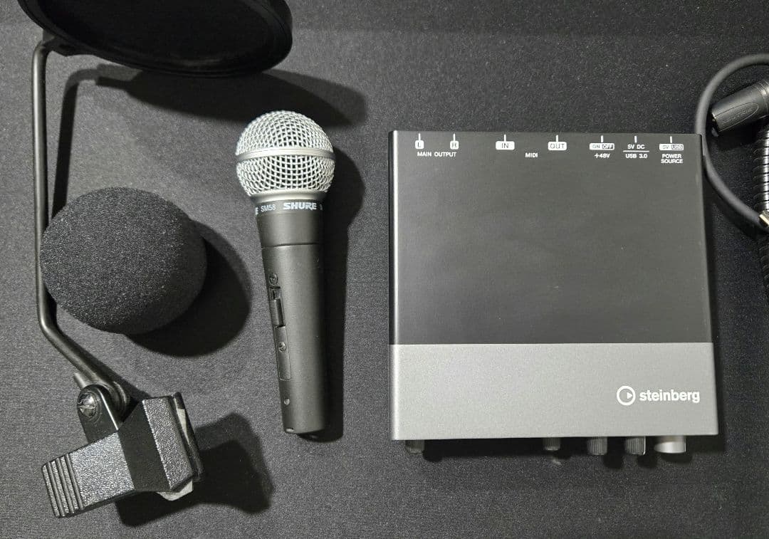 【配信用セット】STEINBERG UR22C ＆ Shure SM58 等々