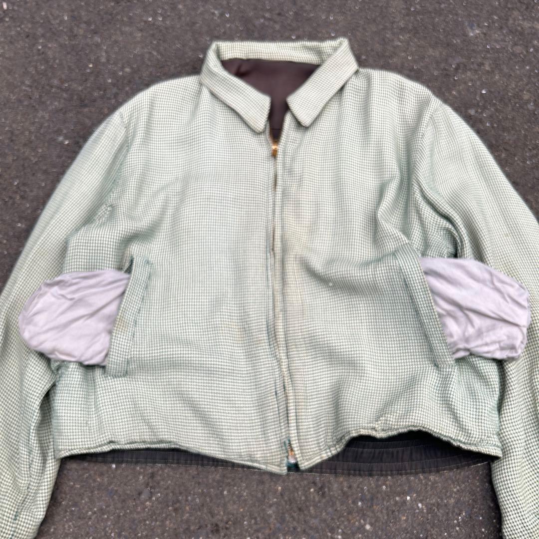 Special vintage 50s レーヨンギャバジンジャケット ブラック - メルカリ