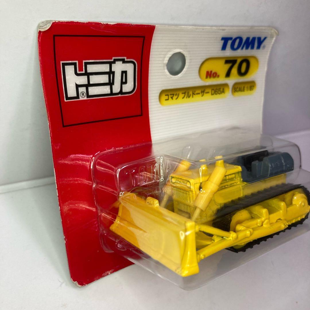 ◇絶版トミカ◇コマツ ブルドーザー D65A NO.70 青ロゴ 工事現場 建設