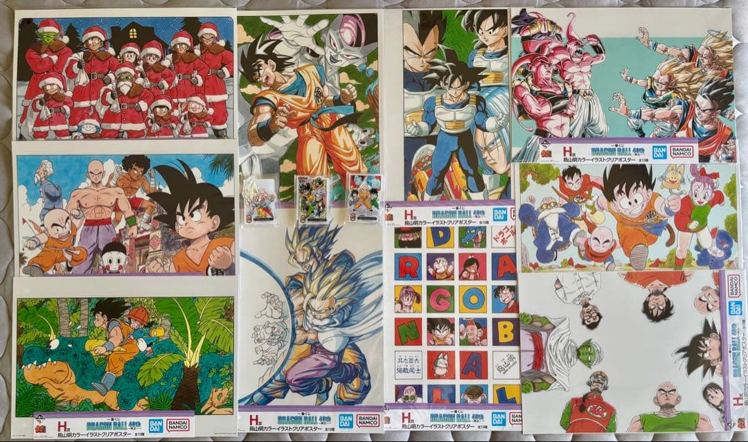 一番くじ　ドラゴンボール クリアポスター10種　アクリルスタンド3種　ダブりなし