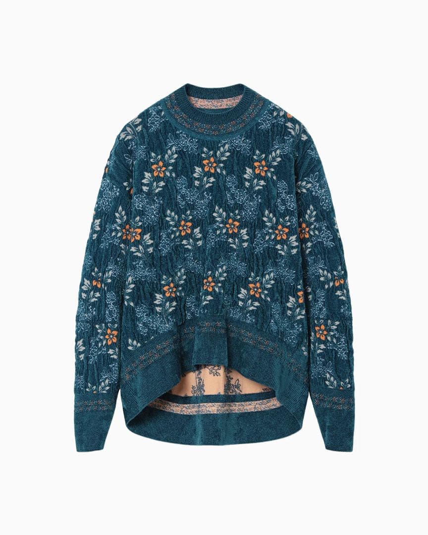 mame ニット　ブルー